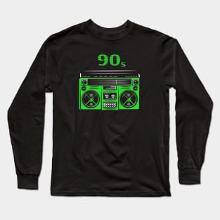 I LOVE 90 - radio green edition Long Sleeve T-Shirt